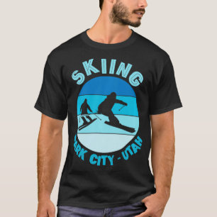Skigebied Stad Utah Skier T-shirt
