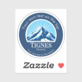 Skigebied Tignes Val d'Isère Frankrijk Sticker (Vel)