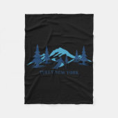 Skigebied Tully New York Fleece Deken (Voorkant)