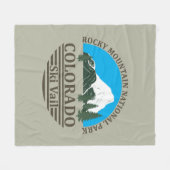 Skigebied Vail Colorado Fleece Deken (Voorkant (Horizontaal))