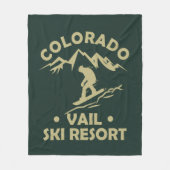 Skigebied Vail Colorado Fleece Deken (Voorkant)