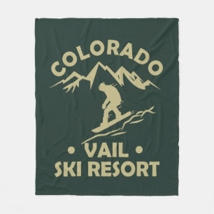Skigebied Vail Colorado Fleece Deken