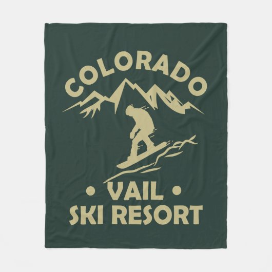 Skigebied Vail Colorado Fleece Deken (Voorkant)