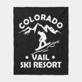 Skigebied Vail Colorado Fleece Deken (Voorkant)