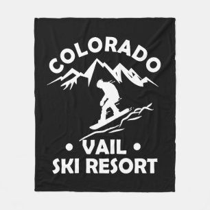 Skigebied Vail Colorado Fleece Deken