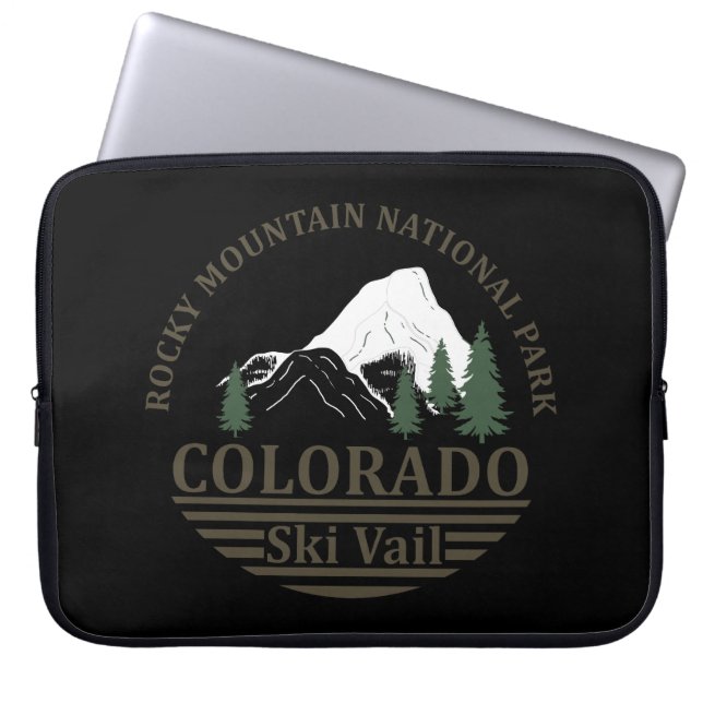 Skigebied Vail Colorado Laptop Sleeve (Voorkant)