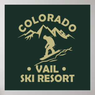 Skigebied Vail Colorado Poster