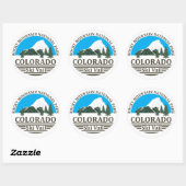 Skigebied Vail Colorado Ronde Sticker (Vel)
