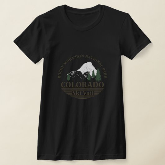 Skigebied Vail Colorado T-shirt (Laagn)