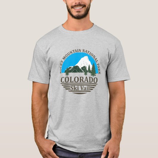 Skigebied Vail Colorado T-shirt (Voorkant)