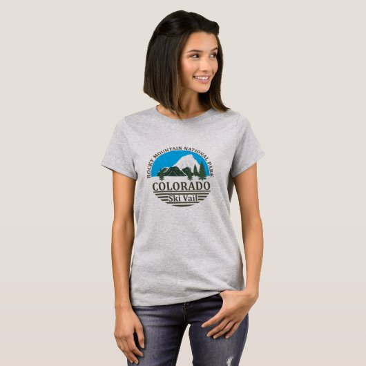 Skigebied Vail Colorado T-shirt (Voorkant volledig)