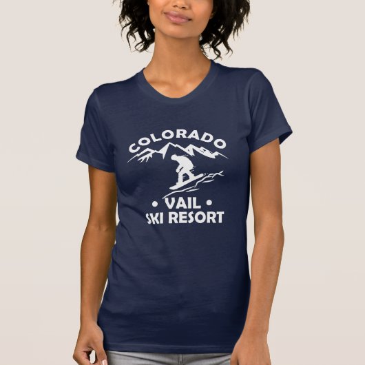 Skigebied Vail Colorado T-shirt (Voorkant)