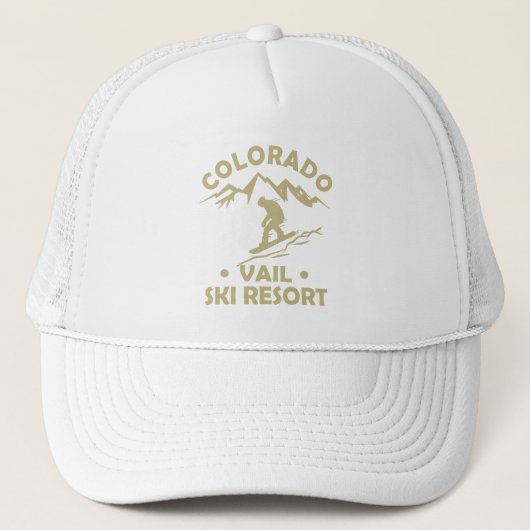 Skigebied Vail Colorado Trucker Pet (Voorkant)