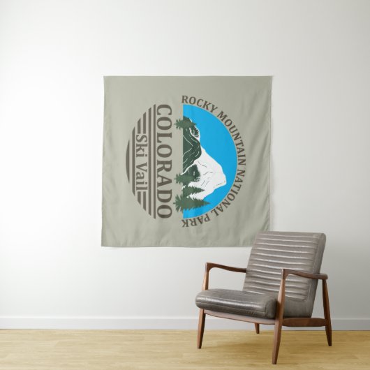 Skigebied Vail Colorado Wandkleed (In Situ (horizontaal))