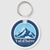 skigebied Val d'Isère France Sleutelhanger (Voorkant)
