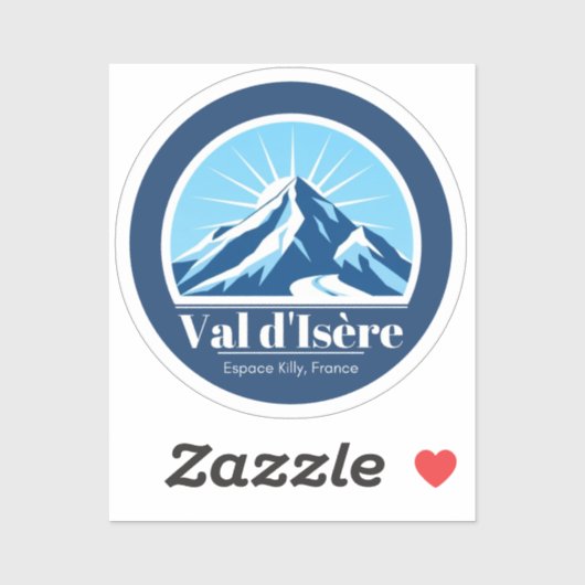 skigebied Val d'Isère France Sticker (Vel)
