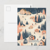 Skigebied Val Gardena Italië Briefkaart (Voorkant / Achterkant)