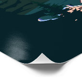 Skigebied Zermatt poster, retro, Alpes Winter Perfect Poster (Hoek)