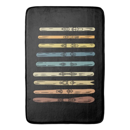 Skigeschenken Badmat (Voorkant Verticaal)