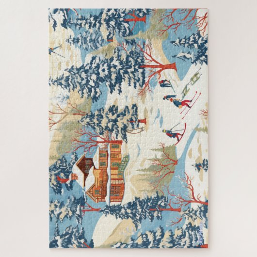 skihut sneeuwberg 1014 stks Puzzel (Verticaal)