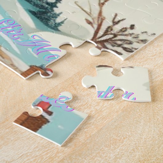 skihut sneeuwberg 1014 stks Puzzel (Zijkant)