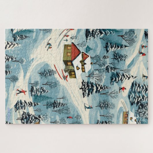 skihut sneeuwberg 1014 stks Puzzel (Horizontaal)