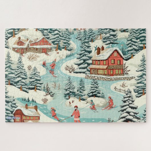skihut sneeuwberg 1014 stks Puzzel Legpuzzel (Horizontaal)