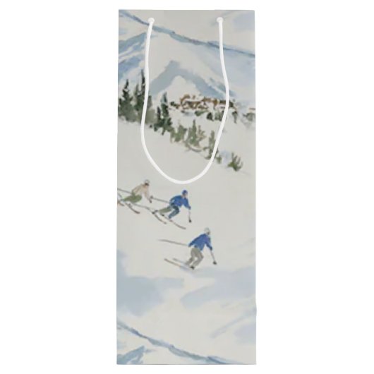 skiiers 1 wijn cadeautas (Achterkant)