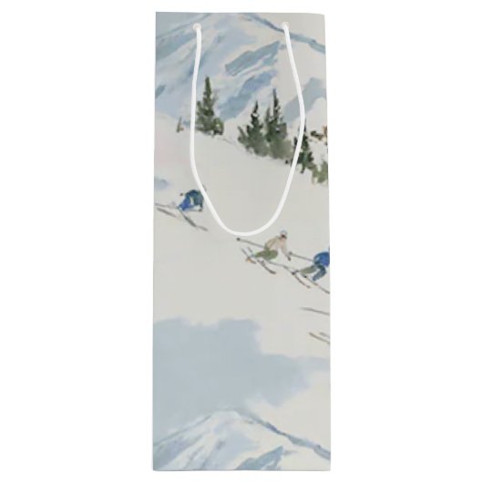 skiiers 1 wijn cadeautas (Voorkant)