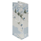 skiiers 1 wijn cadeautas (Voorkant Gekanteld)