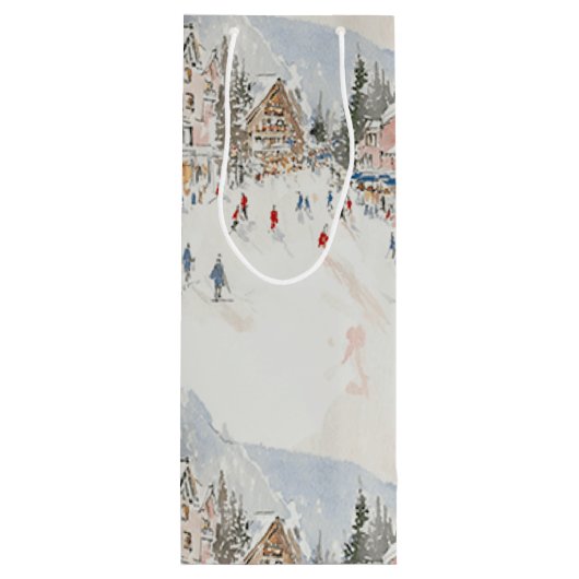 skiiers 2 wijn cadeautas (Achterkant)