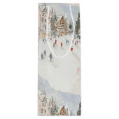 skiiers 2 wijn cadeautas (Voorkant)