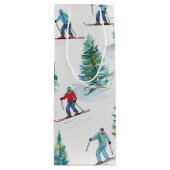 skiiers 3 wijn cadeautas (Voorkant)