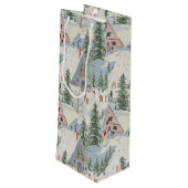 skiiers 4 wijn cadeautas (Achterkant Gekanteld)