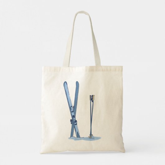 Skiing 6 Skiing Lover Tote Bag (Achterkant)