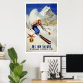 Skiing Airline Revel Poster (Thuiskantoor)