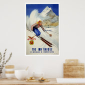 Skiing Airline Revel Poster (Keuken)