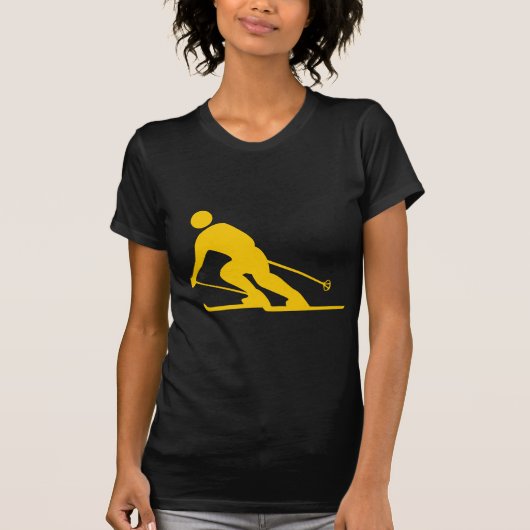 Skiing - Amber T-shirt (Voorkant)