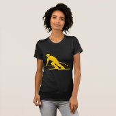 Skiing - Amber T-shirt (Voorkant volledig)