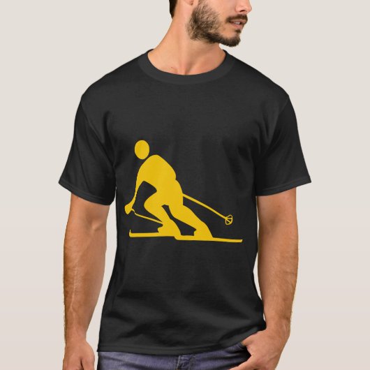 Skiing - Amber T-shirt (Voorkant)