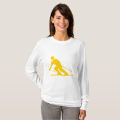 Skiing - Amber T-shirt (Voorkant volledig)
