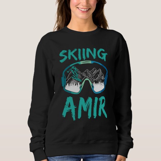 Skiing Amir Winter Sports Hobby Skier Ski Trui (Voorkant)
