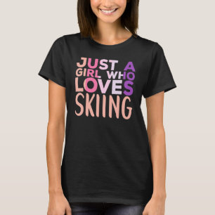 Skiing Apparel Winter Sports Ski Skiers for Women T-shirt
