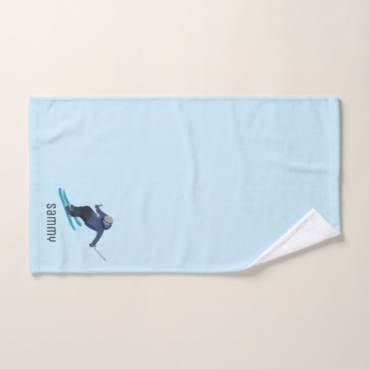 Skiing Bad Handdoek (Handdoek)