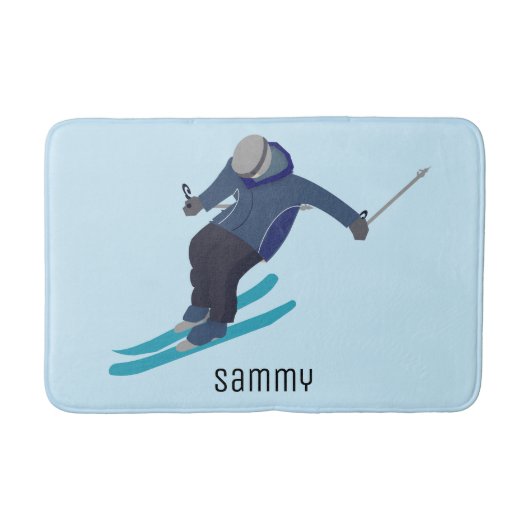 Skiing Badmat (Voorkant)
