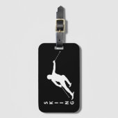 Skiing Bagagelabel (Voorkant (verticaal))