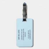 Skiing Bagagelabel (Achterkant verticaal)