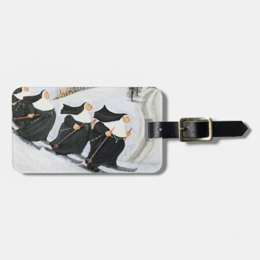 Skiing Bagagelabel (Voorkant horizontaal)