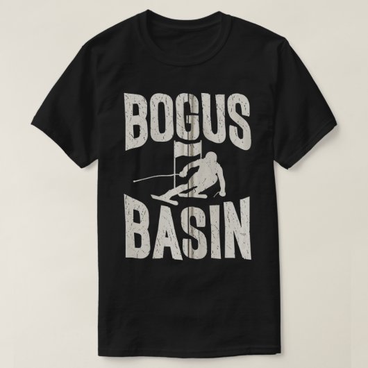Skiing Bogus Basin Idaho Sneeuwliefhebbers T-shirt (Design voorkant)