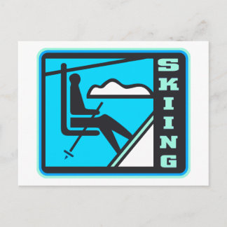 Skiing Briefkaart